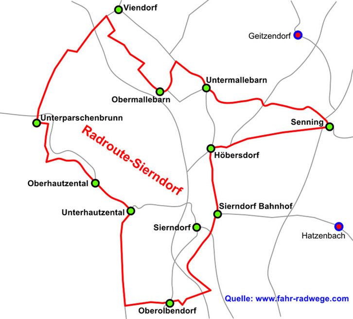 Radroute Sierndorf