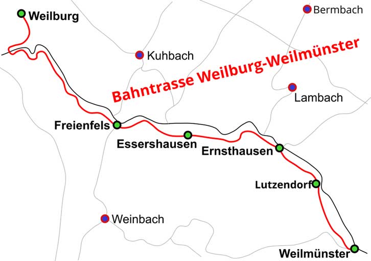 Bahntrassenweg Weilburg-Weilm&uuml;nster