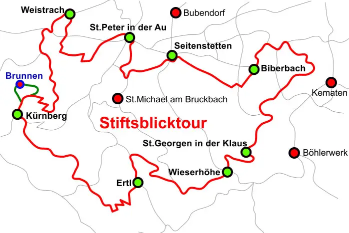 Stiftsblick Radtour Mostviertel