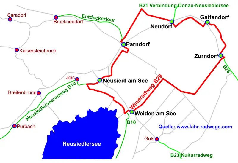 Windradweg Neusiedlersee Burgenland